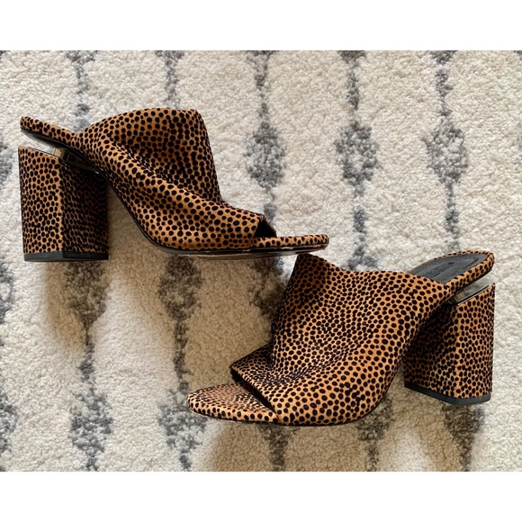 Alexander Wang animal print block heel mule - Picture 5 of 8